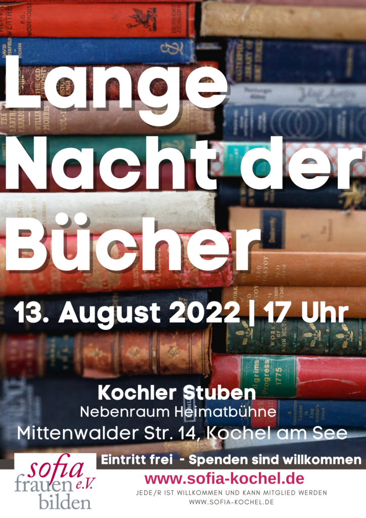 Plakat zur 3. Langen Nacht der Bücher